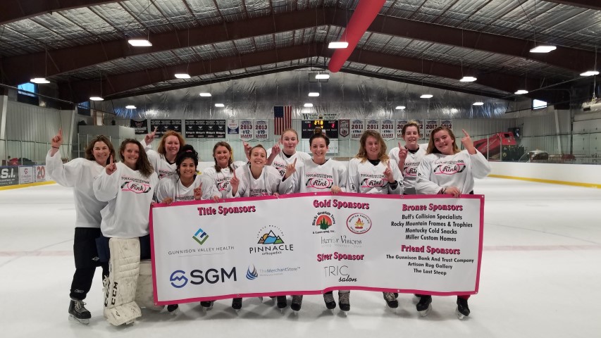 2018 TETWP Pink in the Rink Women's Hockey Tournament , Gunnison, CO