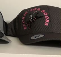 Hat Buckin for Boobs Gray Sport